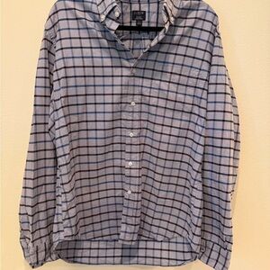 J. Crew Men's Light Blue Checkered Shirt